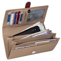 Portefeuilles longs en cuir souple de la meilleure qualité pour femmes porte-cartes avec fermetures à glissière pince à billets multi-cartes porte-monnaie pour femme pour un usage quotidien