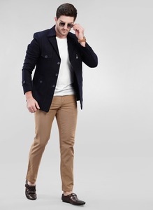 Blazer et Manteau Homme Bleu Marine Sur Mesure, Coupe Slim, Veste Professionnelle avec Doublure Douce, Disponible pour l'Exportation – Prix Exportateur Indien - Product Image 2