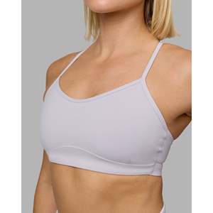 Soutien-gorge de sport respirant grande taille pour yoga et fitness - Imprimé fumé lilas léger et sexy XL - Product Image 4