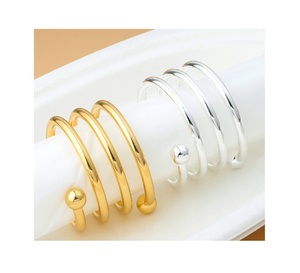 Napkin Rings for Kitchen Dinner <b>Table</b> and <b>Wedding</b> Napkin Holder Rings Metal Napkin Rings for Kitchenware <b>Table</b> <b>Top</b> - Product Image 4