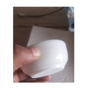 Elegante cuenco de mármol hecho a mano, plato de servicio elegante de piedra natural de calidad superior para cocina, mesa de comedor, ensalada de frutas, uso decorativo - Product Image 1