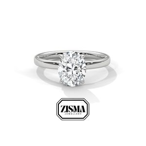 Anillo de diamantes de laboratorio ovalado de Estilo Vintage DEF VVS IGI GIA Certificado en 14K 18K 10K oro o plata 925 proveedor de joyería personalizada ética - Product Image 6