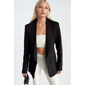 Chaqueta Blazer Sal Yaka Astarli - Negra - Negra - Product Image 3