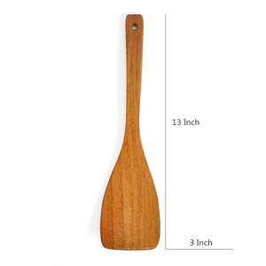 Cuillère en bois multifonctionnelle pour cuisiner, mélanger et servir les repas Cuillère en bois légère, facile à tenir et simple à nettoyer - Product Image 5