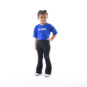High-Rise Flare <b>Leggings</b> in Breathable Spandex-<b>Nylon</b> XXS-XXL Custom Logo Waistband - Product Image 4