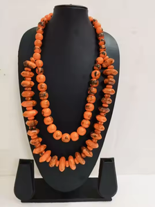 Collier de perles multicolores pour femme, style ange en résine émaillée, design indien exotique, dernière collection, idéal pour les fêtes et les occasions spéciales, Inde - Product Image 4