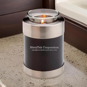 Tealight Niño Cremación Urna Keepske Cenizas Personalizado Color Marrón Venta al por mayor Precio bajo Urnas funerarias Tubo Forma cilíndrica Urnen - Product Image 2