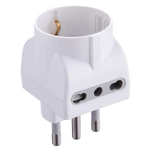 Adattatore a Tre Prese 2 X 2 Poli + Terra 10/16A - Sp.16A - 71920 - Product Image 1