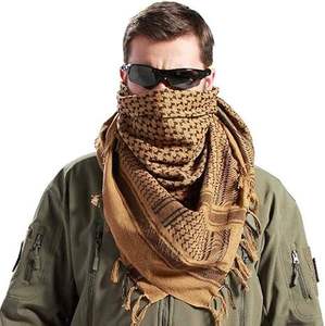 Good Quality Wool Muslim Islamic Shemagh Tactical Outerwear Hunting Hiking Keffiyeh Kaffiyeh Saudi Kuwait Head <b>Wraps</b> - Product Image 2