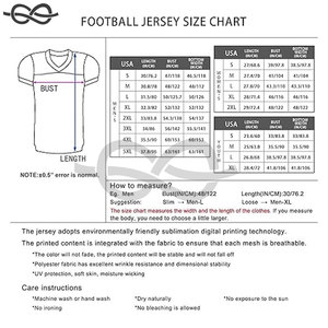 Maillot de Football Américain Sublimation Personnalisé de Qualité Supérieure Uniformes d'Équipe Personnalisés Maillots de Football France de Performance Durable - Product Image 6