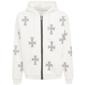 Sweat à capuche unisexe zippé, streetwear décontracté, veste à fermeture éclair intégrale, sweat à capuche pour homme grande taille, 100% coton respirant - Product Image 1