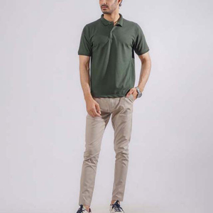 Camisas de Algodón Transpirables de Secado Rápido de Alta Calidad para Hombre, Personalizadas OEM, Talla Grande, Manga Corta, Color Sólido, Ecológicas - Product Image 3