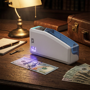 Contador de <span class=keywords><strong>Dinero</strong></span> Portátil SEMTOM Mini, Contador de Billetes con Batería y Pantalla OLED para Viajes y Comercio Minorista - Product Image 1