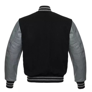 Chaqueta personalizada de béisbol para adultos y jóvenes, chaqueta universitaria de lana con contrato de color. Alta calidad - Product Image 3