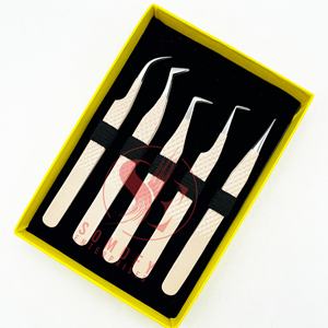 Pinzas para Pestañas Somofy Enterprises de Acero Inoxidable Duradero de 10 mm con Punta Dentada para Uso Profesional, Logotipo Personalizado - Product Image 2