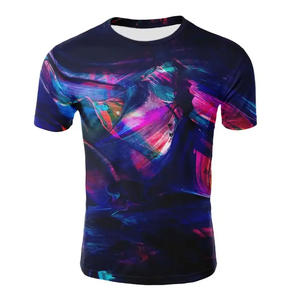 T-shirt de sublimation pour hommes, tissu respirant, tenue décontractée de plage, fabricant OEM - Product Image 1