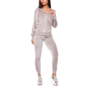 Tute da ginnastica personalizzate tuta da ginnastica per abbigliamento sportivo in poliestere da donna tuta da ginnastica casual da donna traspirante a righe laterali con cerniera - Product Image 4