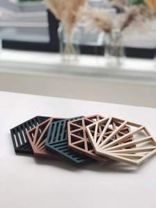 Sous-verre personnalisé en pierre carrée Mdf avec panneau dur de sublimation 3.75 écologique moderne avec sous-verre arrière en liège - Product Image 6