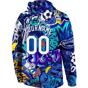 Sweat-shirts d'hiver à fermeture éclair en coton 100% de haute qualité, impression numérique personnalisée pour hommes, respirant, polaire, coupe-vent, confort optimal, style optimal - Product Image 1