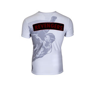 Camiseta de Compresión Unisex de Manga Corta con Protección Solar UPF 50+, Spandex/Poliéster 240g, para BJJ - Product Image 3