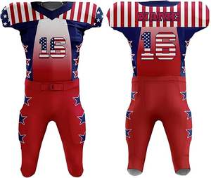 Breathable Easy Wear American Football Jersey Uniform Team Wear Sublimation American Football Uniform Plus Size OEM Service - Product Image 1