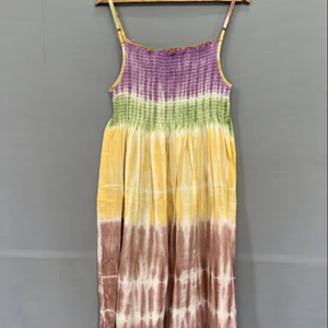 Vestido de algodón con logotipo personalizado para mujer, vestidos informales elegantes para mujer, vestido occidental elegante Floral de talla grande Retro étnico - Product Image 1