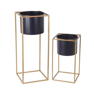 Jardinière en métal fabriqué à la main de taille personnalisée pour la décoration de jardin Jardinière en métal fini de taille personnalisée - Product Image 5