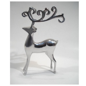 Ornement de Noël de renne en aluminium poli pour la maison salon Festival de Noël Table Top Article décoratif - Product Image 4