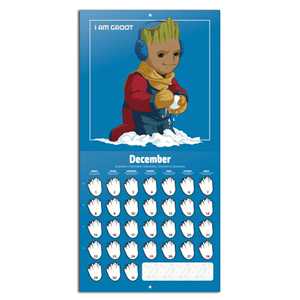 Calendrier en papier Marvel 2025 I Am Groot, calendrier de bureau et mural pour l'affichage et la promotion - Product Image 5