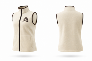 Gilet en polaire sherpa personnalisé avec logo pour femmes, équitation, veste en polaire respirante pour l'extérieur, mode équestre - Product Image 2