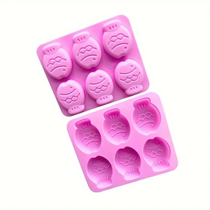 Moules à savon en silicone à 6 cavités Moule à poisson mignon et idiot drôle pour <span class=keywords><strong>la</strong></span> fabrication de bougies de savon - Product Image 3