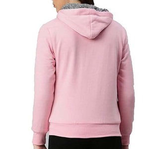 Sudadera con Capucha de Punto Estampada para Mujer, Talla Grande, Ligera, Cómoda, Transpirable, con Logotipo Frontal, Informal, 100% Algodón, con Cierre - Product Image 4
