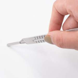 Manches de scalpel en acier n° 3 et n° 4, manches de couteau chirurgical pour usage hospitalier - Product Image 2