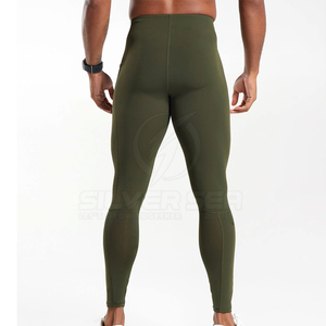 Leggings Deportivos para Hombre, Talla Grande, Transpirables, Ligeros, de Spandex/Poliéster, Sin Costuras, Largos, SILVER SEA - Product Image 2