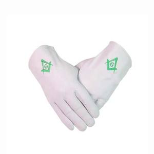 Guantes masónicos personalizados OEM con logotipo personalizado bordado de secado rápido guantes transpirables al por mayor con precio barato - Product Image 6