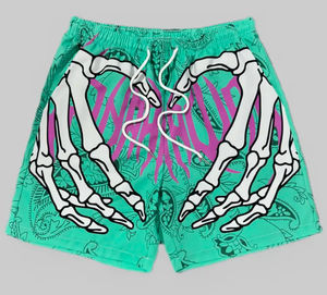 Pantalones Cortos de Malla Transpirable para Hombre, Estampado Paisley de Alta Calidad, Hasta la Rodilla, Sublimados, Ideales para Verano y Playa - Product Image 3