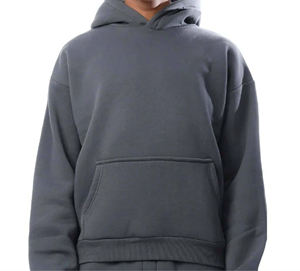 ชุดเซ็ตสองชิ้นสำหรับฤดูหนาว ระบายอากาศได้ดี สไตล์สตรีทแวร์ ผ้าฝ้าย 100% พร้อมโลโก้ OEM แบบกำหนดเอง เหมาะสำหรับวิ่งออกกำลังกายและเล่นกีฬา ชุดวอร์มผู้ชาย - Product Image 4