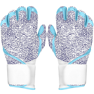 Gants de frappeur de baseball personnalisés, manchettes longues, gants de sport d'entraînement en cuir durable de haute qualité, BBG-0016 OEM, vente en gros OEM - Product Image 1