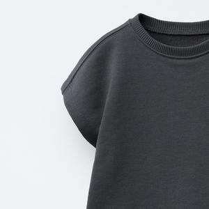 2025 haute qualité Logo personnalisé fille été short ensemble/coton ensemble court fille à manches courtes T-shirt et court deux pièces double ensemble - Product Image 6