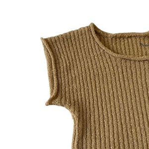 Camiseta de Manga Corta Acanalada Elástica Suave Ajustada Casual para Mujer, Ideal para Verano, Pedido al por Mayor - Product Image 3