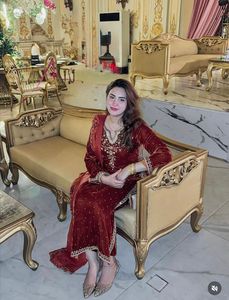 เสื้อกำมะหยี่พร้อม dupatta ที่พร้อมสวมใส่สไตล์ผ้ากำมะหยี่วิสคอสแท้พร้อมปักลาย5มม. แขนเสื้อทำงานมีสไตล์ - Product Image 2