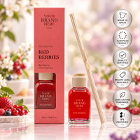 Diffuseur de parfum aux baies rouges en marque privée 90ml OEM |   Parfum d'ambiance fruité et sucré |   Fabriqué en Espagne UE