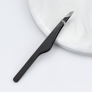 Pinzas para Cejas de Acero Inoxidable de Primera Calidad, Ultra Afiladas, con Punta Inclinada, para Depilación Fina, Ecológicas, Ligeras y Razonables - Product Image 1