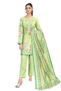 Vestido informal Shalwar Kameez para mujer superventas, nuevo diseño, cuello redondo, Dupatta 100%, césped puro, ecológico, lavable, sólido - Product Image 2