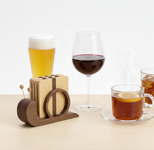 High Quality Classic Round Wooden Eco-Friendly Durable Coffee <b>Cup</b> Drink <b>Mat</b> Natural Wood Sustainable Tableware Gift - Product Image 4