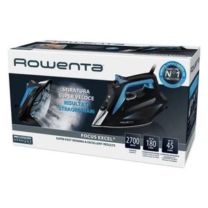 Plancha Eléctrica FOCUS EXCEL DW5310D1 de 2700W con Vapor, en Azul y Negro, de Acero, Alta Potencia y Diseño Elegante - Product Image 2