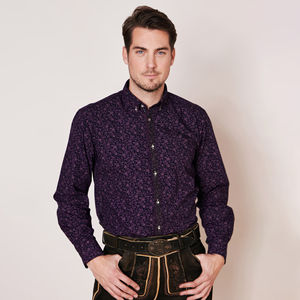 เสื้อเชิ้ตผ้าฝ้ายบาวาเรียคุณภาพสูง แขนยาว สไตล์ลำลอง เหมาะสำหรับงาน Oktoberfest ไซส์ใหญ่พิเศษ-ราคาขายส่ง - Product Image 1