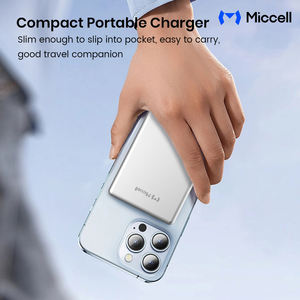 Miccell banca di potere senza fili magnetico <span class=keywords><strong>per</strong></span> iphone Powerbank 5000mah Pd 22.5W ricarica rapida telefono caricabatteria portatile - Product Image 4