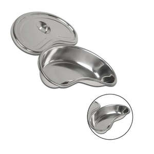 Plateau manuel de rein de cuvette de bassin creux chirurgical d'hôpital fait de source d'alimentation manuelle durable d'acier inoxydable - Product Image 5