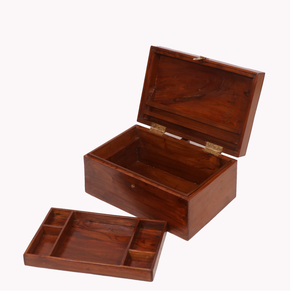 Caja de Joyería de Madera de Última Moda, con Logotipo Personalizado, 3 Piezas de Diferentes Tamaños, Caja de Regalo de Joyería de Madera - Product Image 6